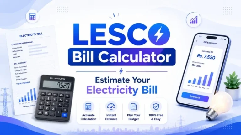LESCO Bill Calculator: Estimate Your Electricity Bill