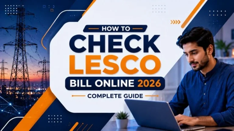 How to Check LESCO Bill Online 2026 | Complete Guide