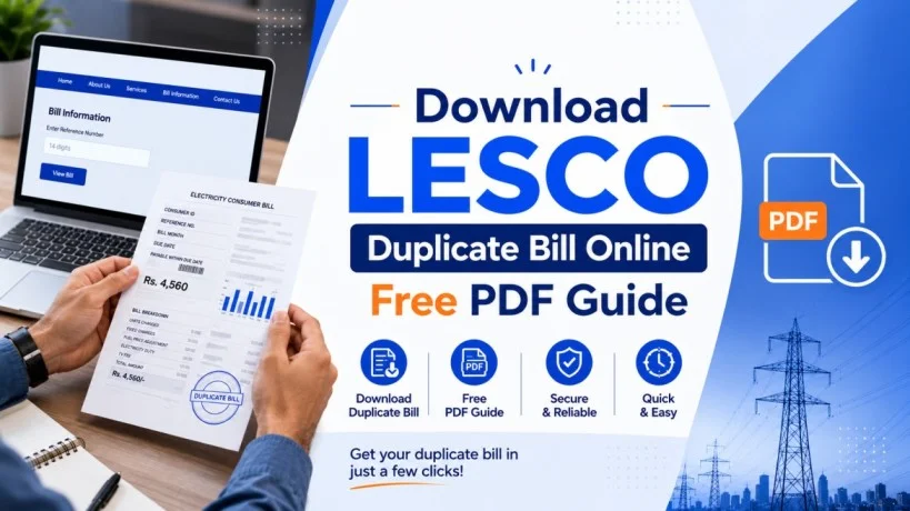 Download LESCO Duplicate Bill Online | Free PDF Guide