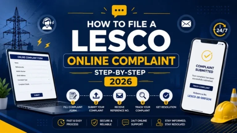 How to File a LESCO Online Complaint – Step-by-Step 2026